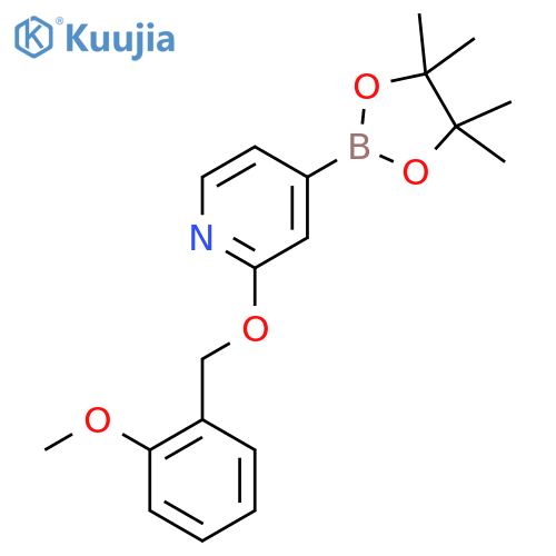 2-((2-Methoxybenzyl)oxy)-4-(4,4,5,5-tetramethyl-1,3,2-dioxaborolan-2-yl)pyridine structure