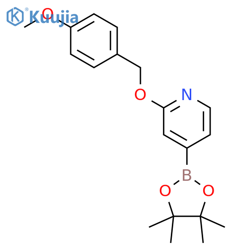 2-(4-Methoxybenzyl)oxy-4-(4,4,5,5-tetramethyl-1,3,2-dioxaborolan-2-yl)pyridine structure