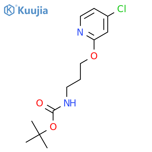 tert-Butyl (3-((4-chloropyridin-2-yl)oxy)propyl)carbamate structure