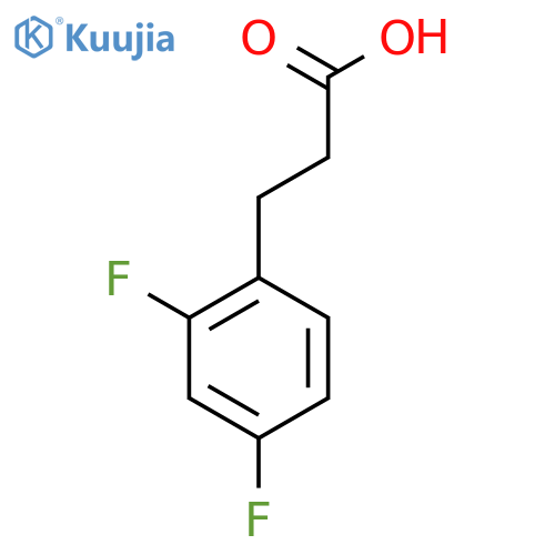 3-(2,4-difluorophenyl)propanoic acid structure