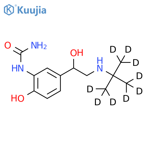 Carbuterol-d9 Hemisulfate Salt structure