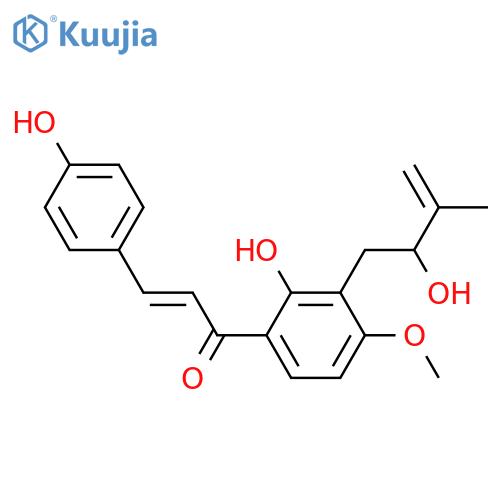 2',4,4'-Trihydroxy-3'-prenylchalcone; (E)-form, Δ3''-Isomer, 2''ξ-hydroxy, 4-Me ether structure