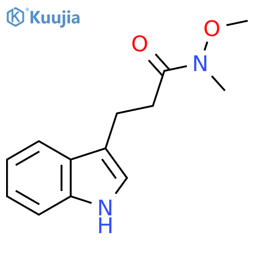3-(1H-Indol-3-yl)-N-methoxy-N-methylpropanamide structure
