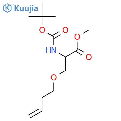 (S)-Methyl 3-(but-3-en-1-yloxy)-2-((tert-butoxycarbonyl)amino)propanoate structure