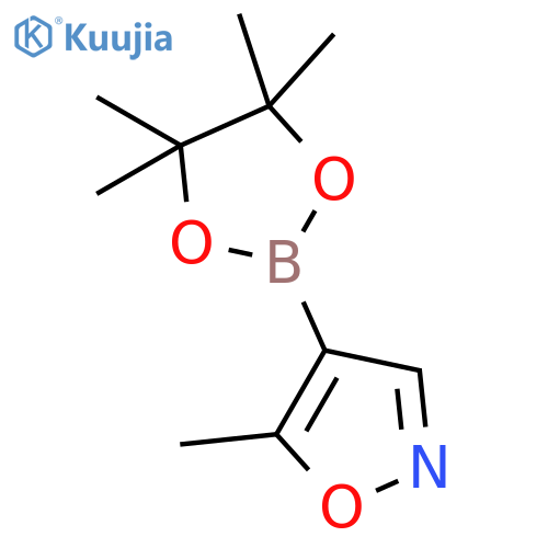 5-methyl-4-(tetramethyl-1,3,2-dioxaborolan-2-yl)-1,2-oxazole structure
