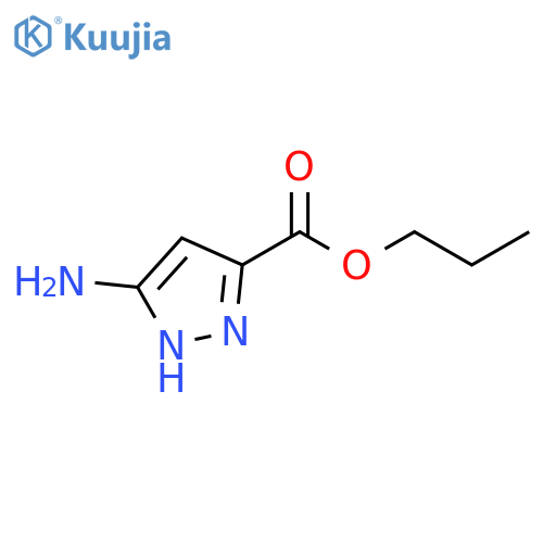 propyl 3-amino-1H-pyrazole-5-carboxylate structure