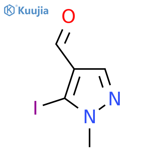 5-Iodo-1-methyl-1H-pyrazole-4-carbaldehyde structure