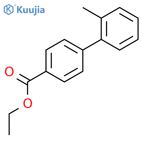 2'-Methylbiphenyl-4-carboxylic acid ethyl ester structure