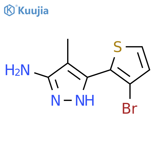 3-(3-Bromothiophen-2-yl)-4-methyl-1h-pyrazol-5-amine structure