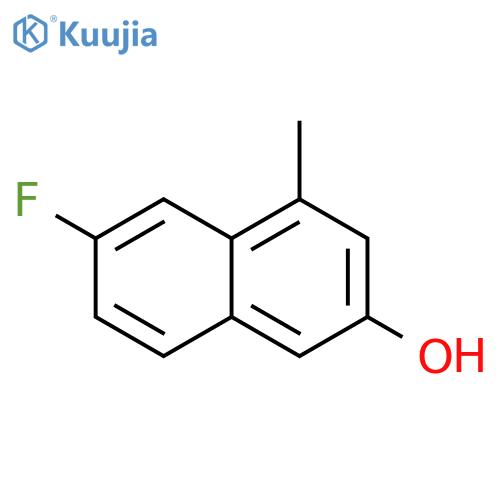 6-fluoro-4-methylnaphthalen-2-ol structure