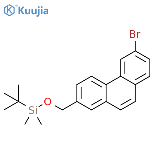Silane, [(6-bromo-2-phenanthrenyl)methoxy](1,1-dimethylethyl)dimethyl- structure