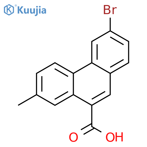 9-Phenanthrenecarboxylic acid, 3-bromo-7-methyl- structure