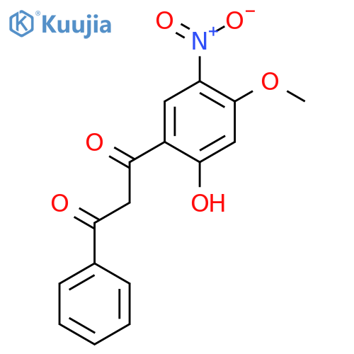 1,3-Propanedione, 1-(2-hydroxy-4-methoxy-5-nitrophenyl)-3-phenyl- structure