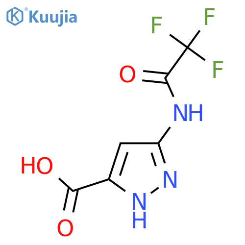 3-(trifluoroacetamido)-1H-pyrazole-5-carboxylic acid structure
