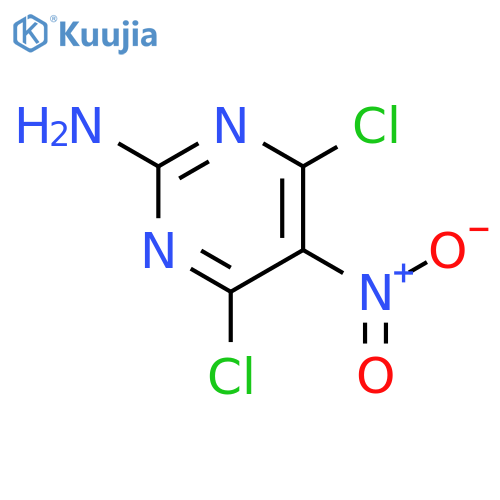4,6-dichloro-5-nitropyrimidin-2-amine structure