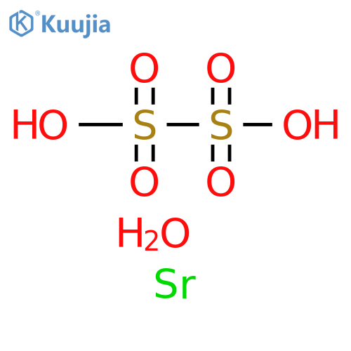 Dithionic acid, strontium salt (1:1), tetrahydrate structure