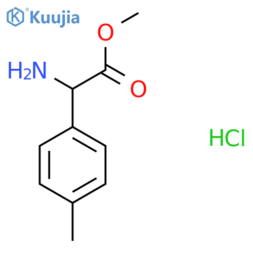 methyl 2-amino-2-(4-methylphenyl)acetate hydrochloride structure