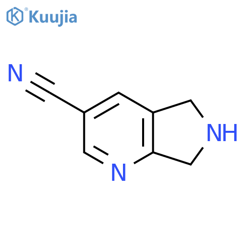 6,7-dihydro-5H-pyrrolo[3,4-b]pyridine-3-carbonitrile structure