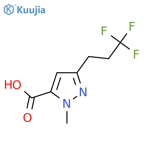 1-methyl-3-(3,3,3-trifluoropropyl)-1H-pyrazole-5-carboxylic acid structure