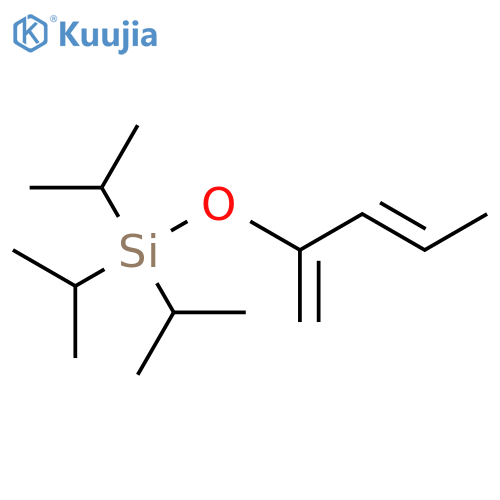 Silane, [[(2E)-1-methylene-2-buten-1-yl]oxy]tris(1-methylethyl)- structure