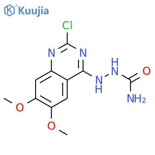 2-(2-chloro-6,7-dimethoxyquinazolin-4-yl)hydrazinecarboxamide structure