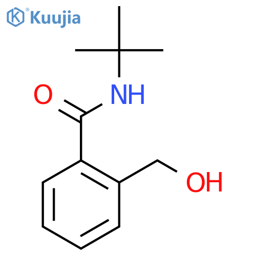 N-tert-butyl-2-(hydroxymethyl)benzamide structure