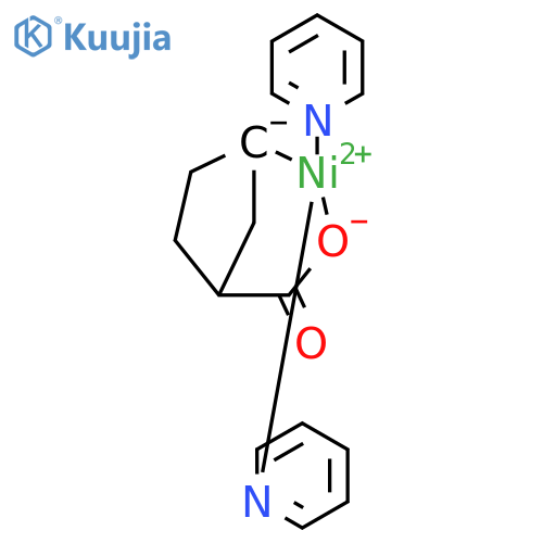 Nickel, [cyclopentanecarboxylato(2-)-C3,O1]bis(pyridine)- (9CI) structure