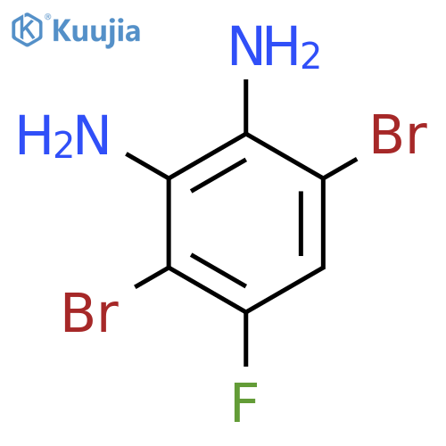1,2-Benzenediamine, 3,6-dibromo-4-fluoro- structure