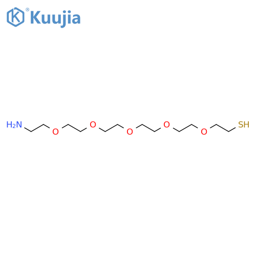 Thiol-PEG5-amine HCl salt structure