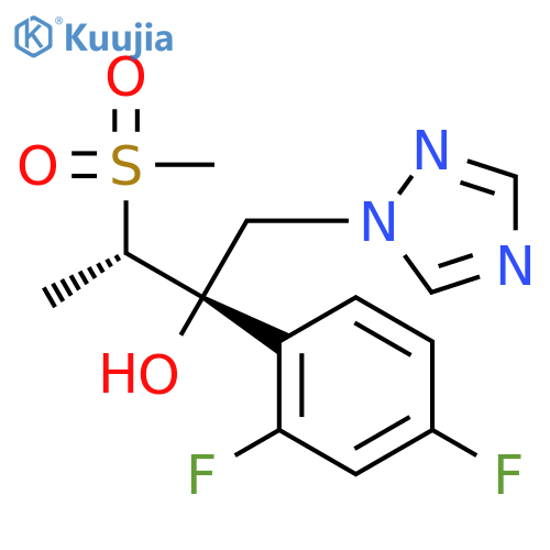 1H-1,2,4-Triazole-1-ethanol,a-(2,4-difluorophenyl)-a-[(1S)-1-(methylsulfonyl)ethyl]-,(aS)- structure