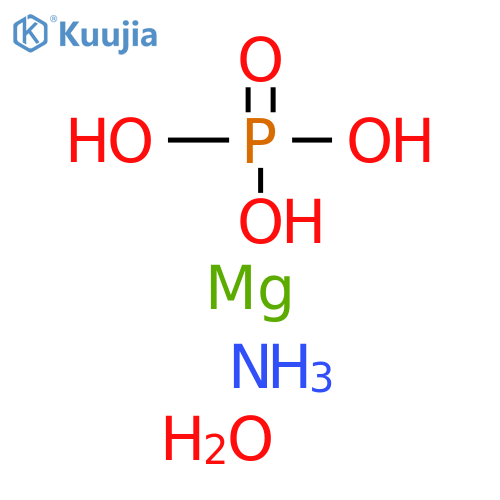 Magnesium Ammonium Phosphate Hexahydrate structure