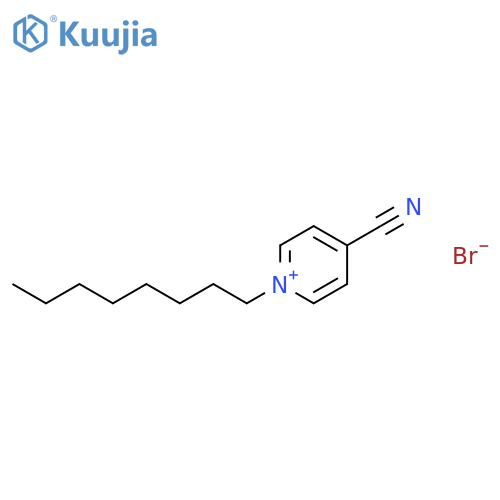 Pyridinium, 4-cyano-1-octyl-, bromide structure
