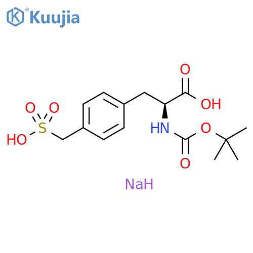 N-Boc-L-4-sulfomethyl-Phenylalanine monosodium salt structure