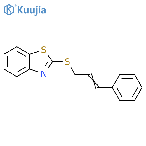 Benzothiazole, 2-[(3-phenyl-2-propenyl)thio]- structure