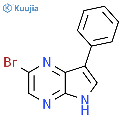 2-Bromo-7-phenyl-5H-pyrrolo[2,3-b]pyrazine structure