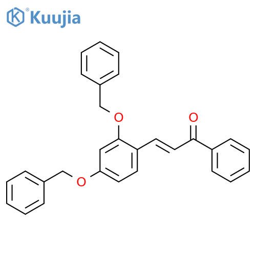 2-Propen-1-one, 3-[2,4-bis(phenylmethoxy)phenyl]-1-phenyl-, (E)- structure