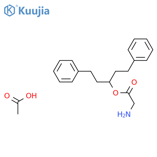 Glycine, 3-phenyl-1-(2-phenylethyl)propyl ester, acetate structure