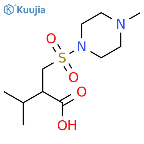 Butanoic acid, 3-methyl-2-[[(4-methyl-1-piperazinyl)sulfonyl]methyl]- structure