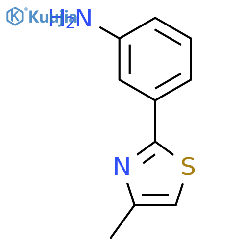 3-(4-methyl-1,3-thiazol-2-yl)aniline structure