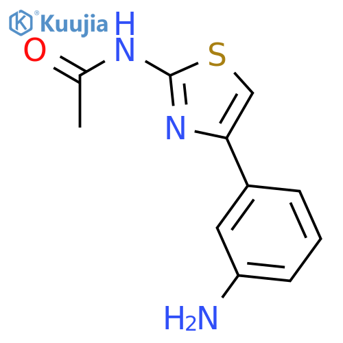 N-4-(3-Aminophenyl)-2-thiazolylacetamide structure
