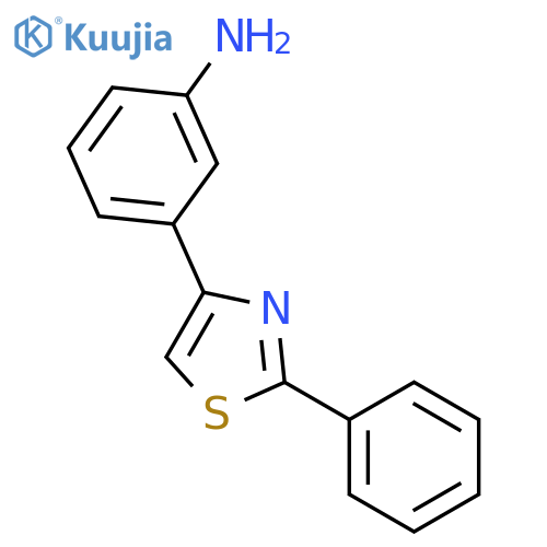 3-(2-phenyl-1,3-thiazol-4-yl)aniline structure