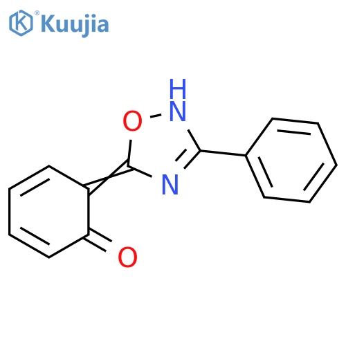 2,4-Cyclohexadien-1-one, 6-(3-phenyl-1,2,4-oxadiazol-5(2H)-ylidene)- structure