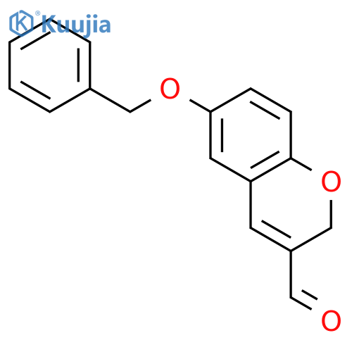 2H-1-Benzopyran-3-carboxaldehyde, 6-(phenylmethoxy)- structure