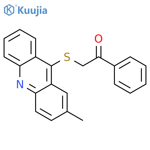 Ethanone,2-[(2-methyl-9-acridinyl)thio]-1-phenyl- structure