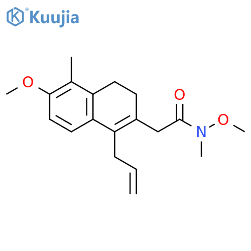 2-Naphthaleneacetamide, 3,4-dihydro-N,6-dimethoxy-N,5-dimethyl-1-(2-propen-1-yl)- structure
