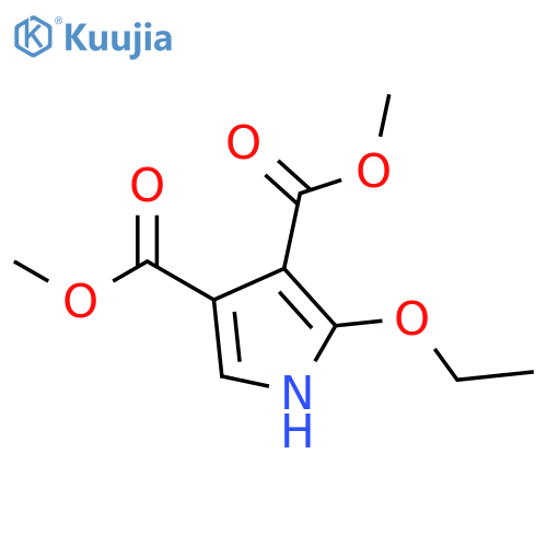1H-Pyrrole-3,4-dicarboxylic acid, 2-ethoxy-, dimethyl ester structure