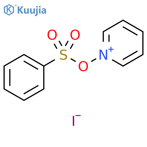 Pyridinium, 1-[(phenylsulfonyl)oxy]-, iodide structure