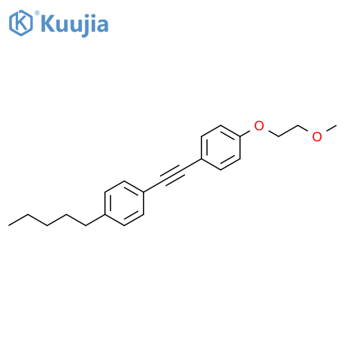 Benzene, 1-(2-methoxyethoxy)-4-[(4-pentylphenyl)ethynyl]- structure