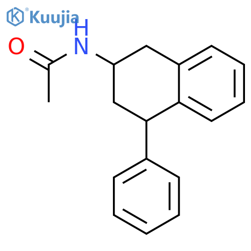 Acetamide, N-(1,2,3,4-tetrahydro-4-phenyl-2-naphthalenyl)- structure