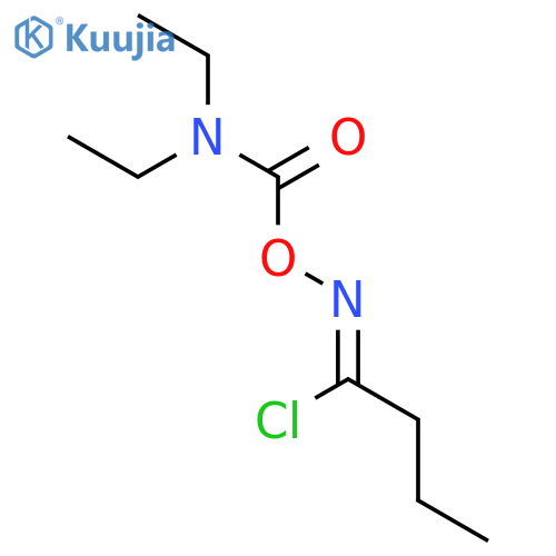 Butanimidoyl chloride,N-[[(diethylamino)carbonyl]oxy]- structure